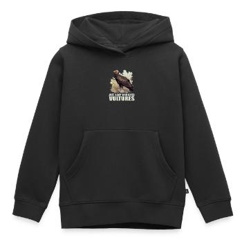 Vautour - Sweat Premium à capuche enfant bio - noir - Devant - AI Model Kid Male (0cm)