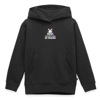 hUMOUR EASTER - Kids Premium Organic Hoodie - black - Front - AI Model Kid Male (0cm)
