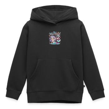 Meerjungfrau 2. Geburtstag 2 Jahre - Kinder Premium Organic Hoodie - Schwarz - Vorne - AI Model Kid Male (0cm)