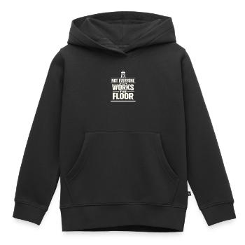 Offshore-bohrer-rig-bohrer Bohrboden Offshore - Kinder Premium Organic Hoodie - Schwarz - Vorne - AI Model Kid Male (0cm)