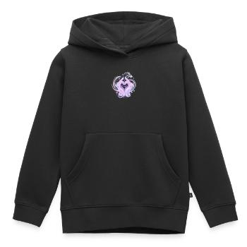 Magie des mains en forme de cœur pastel - Sweat Premium à capuche enfant bio - noir - Devant - AI Model Kid Male (0cm)