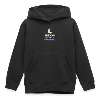Existenzieller Humor, Nihilismus, Humor, - Kinder Premium Organic Hoodie - Schwarz - Vorne - AI Model Kid Male (0cm)