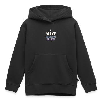 Existenzieller Humor, Nihilismus, Humor, - Kinder Premium Organic Hoodie - Schwarz - Vorne - AI Model Kid Male (0cm)