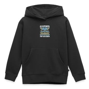 Oldtimer April 1976 Special Edition - Kinder Premium Organic Hoodie - Schwarz - Vorne - AI Model Kid Male (0cm)