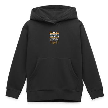 Netzwerk Informatiker Programmierer Admin - Kinder Premium Organic Hoodie - Schwarz - Vorne - AI Model Kid Male (0cm)