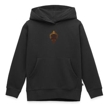 Guérison somatique Thérapie somatique - Sweat Premium à capuche enfant bio - noir - Devant - AI Model Kid Male (0cm)