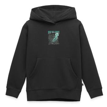 Fantôme des Profondeurs - Sweat Premium à capuche enfant bio - noir - Devant - AI Model Kid Male (0cm)