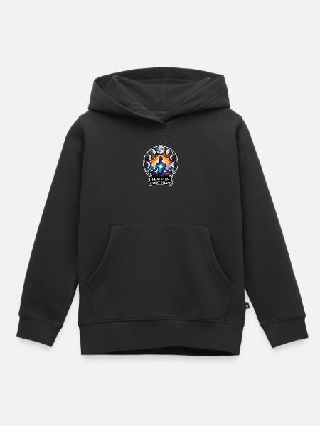 Mondmeditation, Mondachtsamkeit, Spirituell - Kinder Premium Organic Hoodie - Schwarz