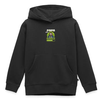 Gamer Papa Level Experte Design - Kinder Premium Organic Hoodie - Schwarz - Vorne - AI Model Kid Male (0cm)