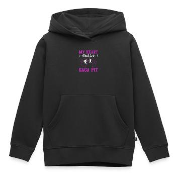 My Heart Beat Arena - Kinder Premium Organic Hoodie - Schwarz - Vorne - AI Model Kid Male (0cm)