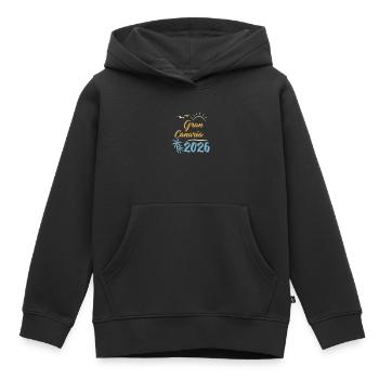 Gran Canaria 2026 - Kinder Premium Organic Hoodie - Schwarz - Vorne - AI Model Kid Male (0cm)