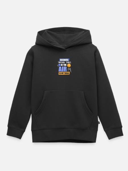 Diskuswurf Diskuswerfen Diskus diskuswerfer - Kinder Premium Organic Hoodie - Schwarz