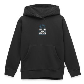 Équipage de navigation - Sweat Premium à capuche enfant bio - noir - Devant - AI Model Kid Male (0cm)