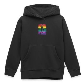 Boulderer Boulder Bouldern - Kinder Premium Organic Hoodie - Schwarz - Vorne - AI Model Kid Male (0cm)