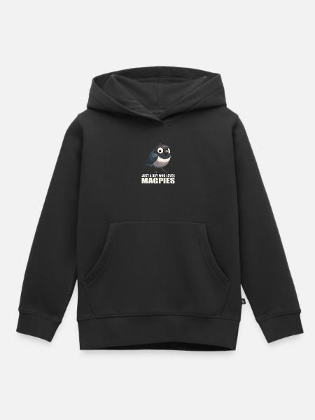 Elstern Elster - Kinder Premium Organic Hoodie - Schwarz