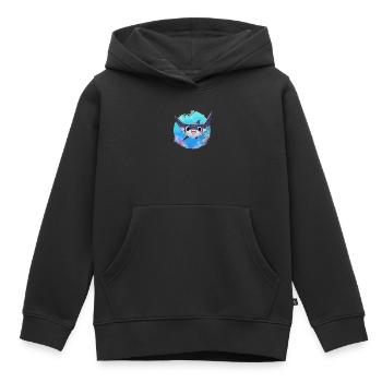 Raies Manta Raies - Sweat Premium à capuche enfant bio - noir - Devant - AI Model Kid Male (0cm)