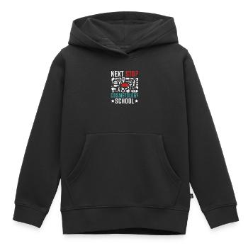 Nächste Station Kosmetikschule - Kinder Premium Organic Hoodie - Schwarz - Vorne - AI Model Kid Male (0cm)
