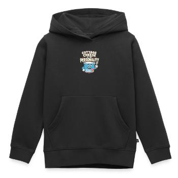 High-protein snack gift for foodies - Kids Premium Organic Hoodie - black - Front - AI Model Kid Male (0cm)