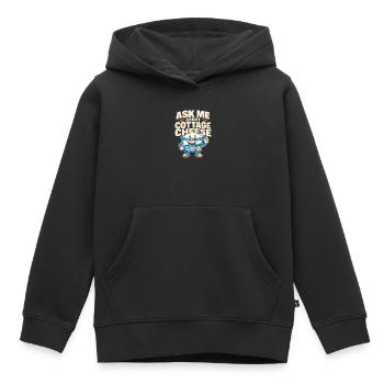 High-protein snack gift for foodies - Kids Premium Organic Hoodie - black - Front - AI Model Kid Male (0cm)