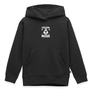 Follow The Nose Dog Nose Work Fun - Kids Premium Organic Hoodie - black - Front - AI Model Kid Male (0cm)