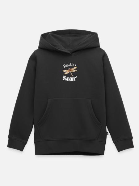 Libellen Sprüche Libelle Lustig Libellen Geschenk - Kinder Premium Organic Hoodie - Schwarz