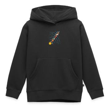Solar System Space Science Astronomy Kids - Kids Premium Organic Hoodie - black - Front - AI Model Kid Male (0cm)