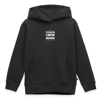 Équipe de cuisine - Sweat Premium à capuche enfant bio - noir - Devant - AI Model Kid Male (0cm)