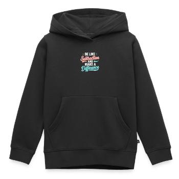 Be Like Subtraction – Make the Difference - Kids Premium Organic Hoodie - black - Front - AI Model Kid Male (0cm)