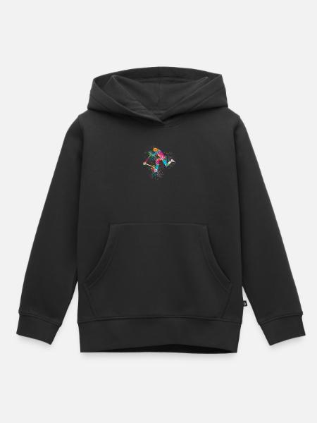 Scooter Roller - Kinder Premium Organic Hoodie - Schwarz