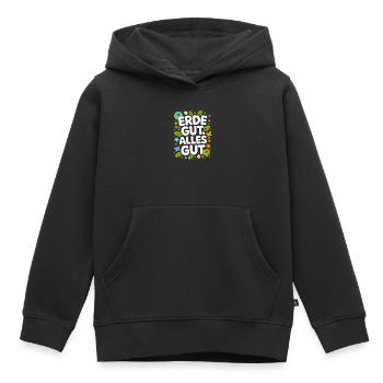 Erde Gut Alles Gut Umweltschutz Natur Mutter Erde - Kinder Premium Organic Hoodie - Schwarz - Vorne - AI Model Kid Male (0cm)