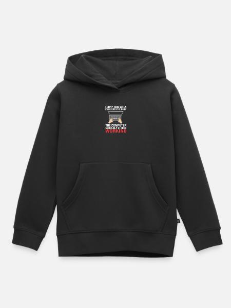 Tech Support - Kinder Premium Organic Hoodie - Schwarz