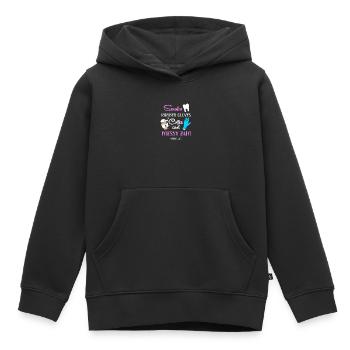 dentiste - Sweat Premium à capuche enfant bio - noir - Devant - AI Model Kid Male (0cm)