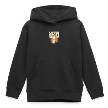 Halloween-Geist – Lagerfeuer-Geistergeschichten - Kinder Premium Organic Hoodie - Schwarz - Vorne - AI Model Kid Male (0cm)