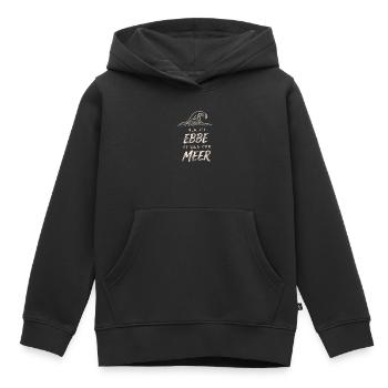 Only At Low Tide Is There Less Sea - Kinder Premium Organic Hoodie - Schwarz - Vorne - AI Model Kid Male (0cm)