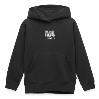 Entschuldigung Für Das, Was Ich Gesagt - Kinder Premium Organic Hoodie - Schwarz - Vorne - AI Model Kid Male (0cm)