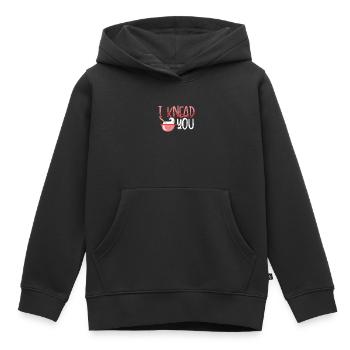 I knead you dough - Kids Premium Organic Hoodie - black - Front - AI Model Kid Male (0cm)