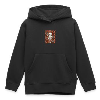Gespenstisches Skelett An Halloween - Kinder Premium Organic Hoodie - Schwarz - Vorne - AI Model Kid Male (0cm)
