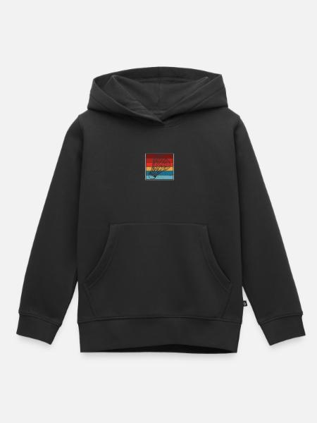 Bunte Badminton kunst - Kinder Premium Organic Hoodie - Schwarz