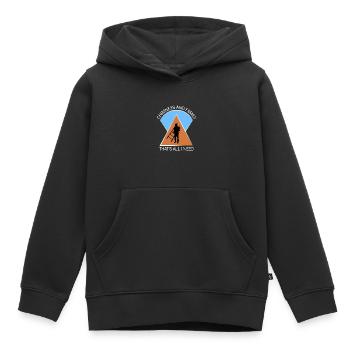 Ramoneur ramoneur - Sweat Premium à capuche enfant bio - noir - Devant - AI Model Kid Male (0cm)