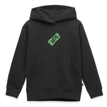 1975 - Kinder Premium Organic Hoodie - Schwarz - Vorne - AI Model Kid Male (0cm)