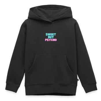 Sweet but Psycho Unicorn - Kids Premium Organic Hoodie - black - Front - AI Model Kid Male (0cm)