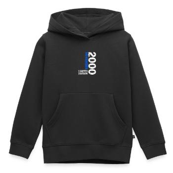 2000 novembre édition limitée 23e anniversaire décoration - Sweat Premium à capuche enfant bio - noir - Devant - AI Model Kid Male (0cm)