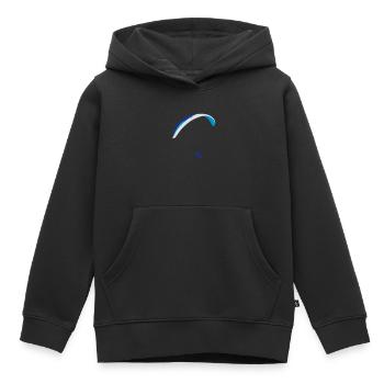 Paraglider XC - Sweat Premium à capuche enfant bio - noir - Devant - AI Model Kid Male (0cm)