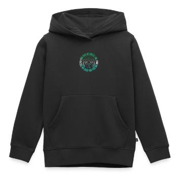 Und in den Wald gehe ich, um meinen Verstand zu verlieren und zu finden - Kinder Premium Organic Hoodie - Schwarz - Vorne - AI Model Kid Male (0cm)