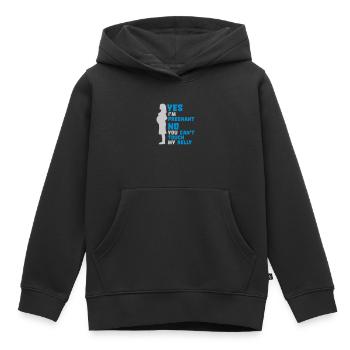 ne peut pas toucher mon - Sweat Premium à capuche enfant bio - noir - Devant - AI Model Kid Male (0cm)