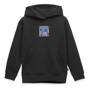 USA, celebrities and belts - Kids Premium Organic Hoodie - black - Front - AI Model Kid Male (0cm)