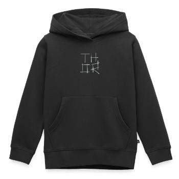 thor - Kinder Premium Organic Hoodie - Schwarz - Vorne - AI Model Kid Male (0cm)