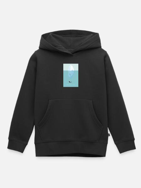 Antarktis - Kinder Premium Organic Hoodie - Schwarz