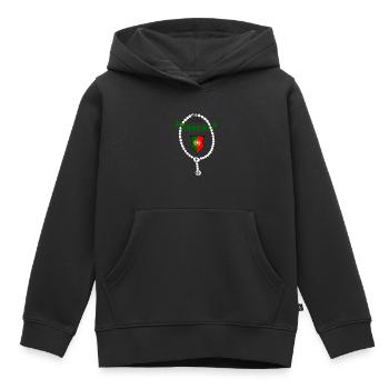 Portugal - Sweat Premium à capuche enfant bio - noir - Devant - AI Model Kid Male (0cm)