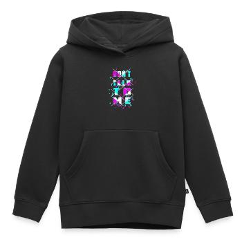 Don't talk to me! - Kids Premium Organic Hoodie - black - Front - AI Model Kid Male (0cm)